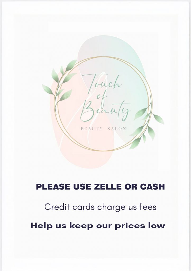 Zelle Cash Touch of beauty